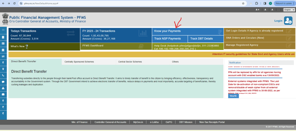 Up Scholarship Payment Status Check 2023 2024 Pfms