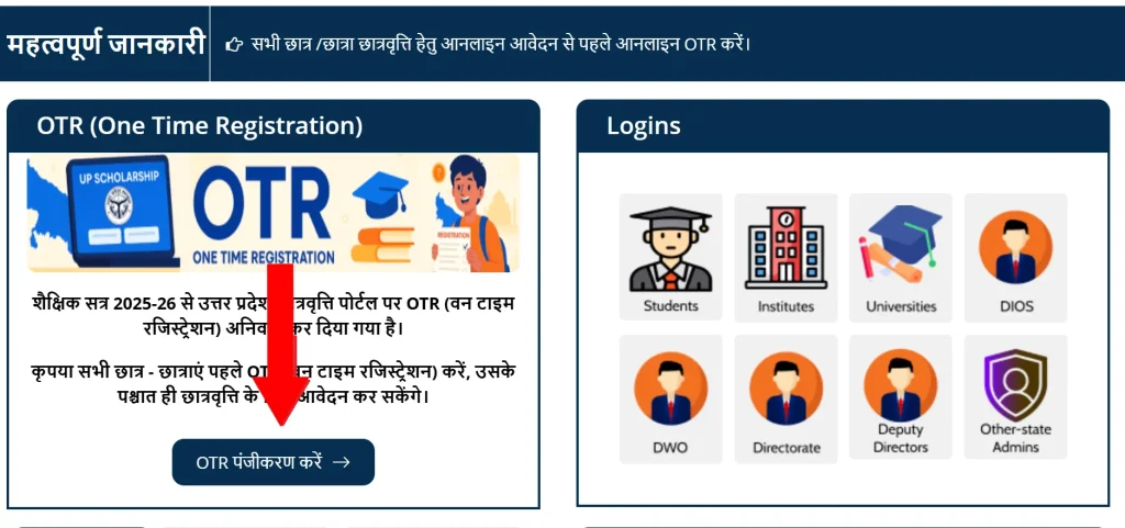 UP Scholarship Registration